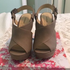 Chinese Laundry Taupe Wedges
